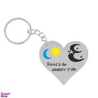 جا کلیدی گيلواره زراوشان مدل حرف E طرح ماه و خورشید  کد DF05