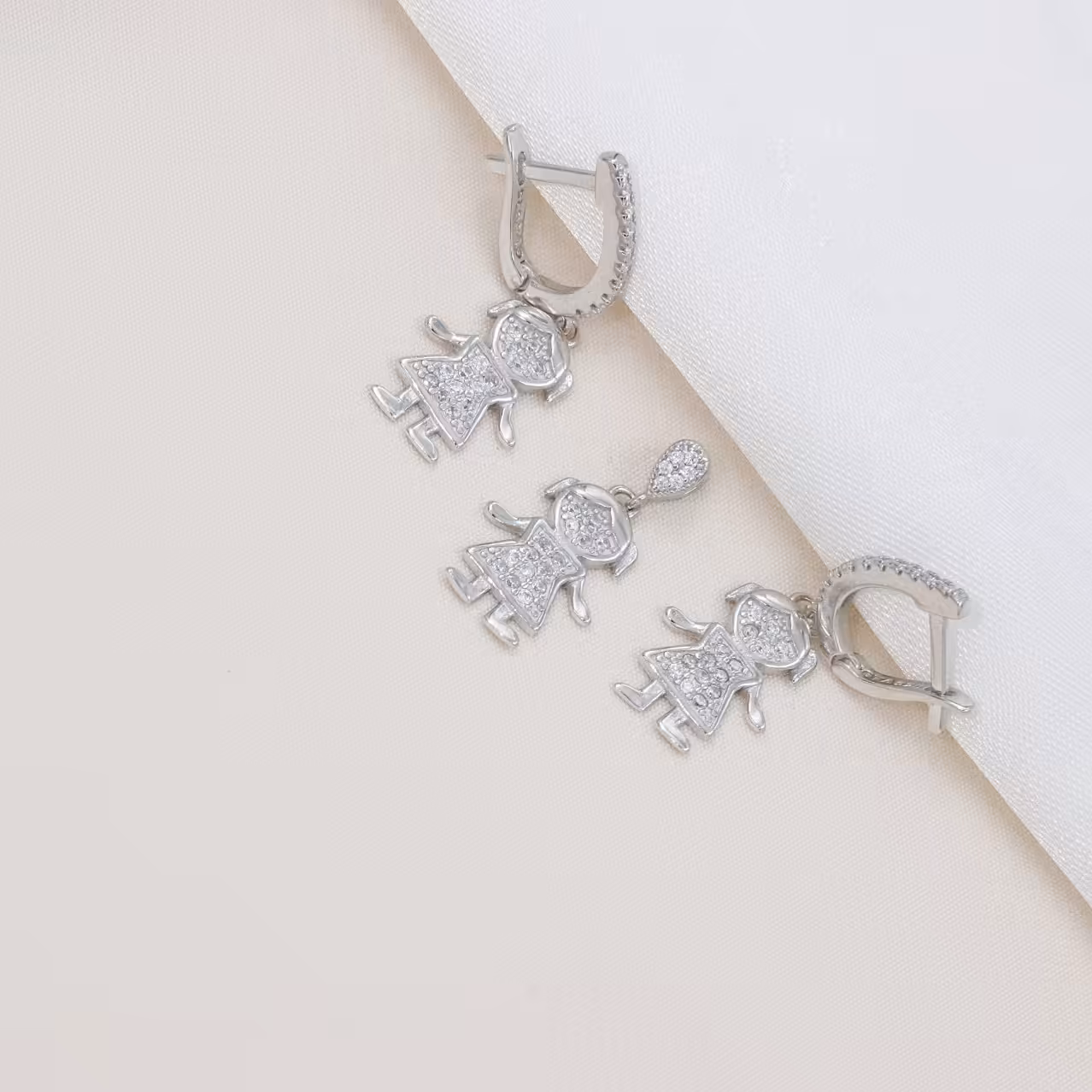 نیم ست نقره میکرو  کد  S-10263-7.5