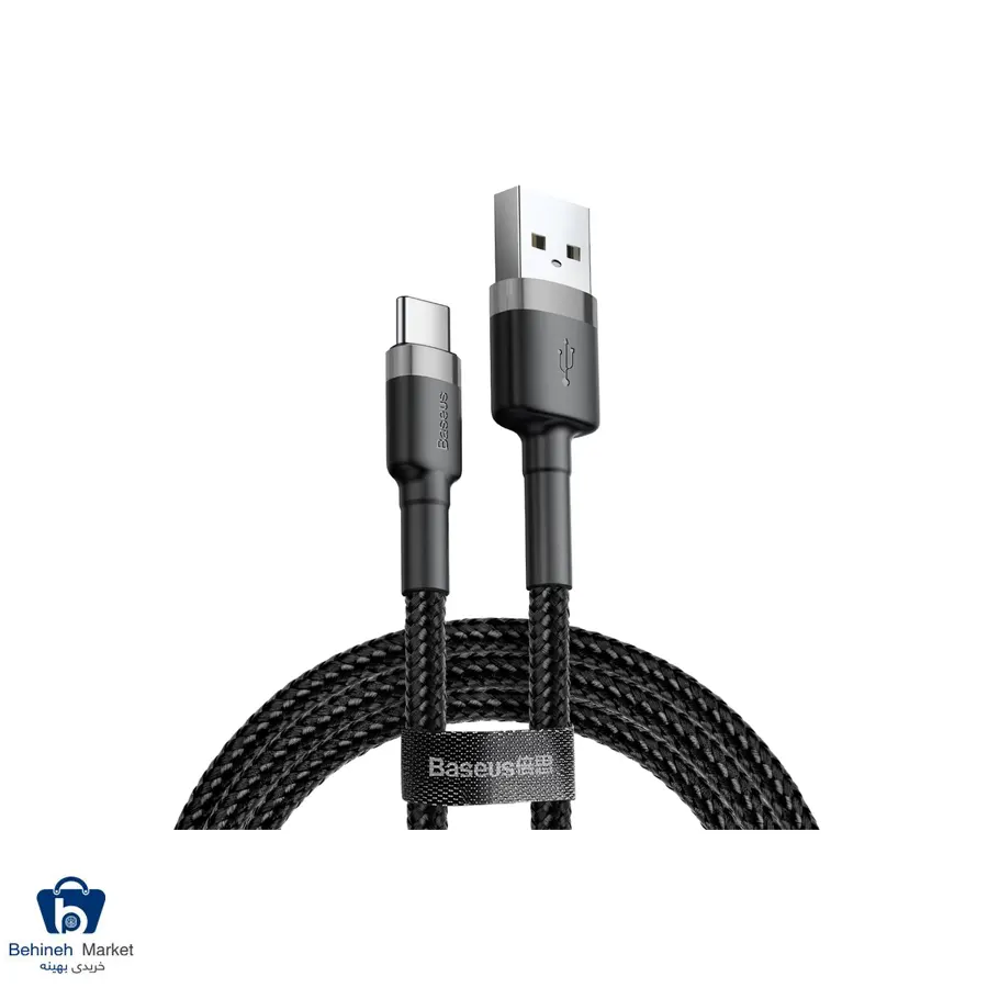 کابل تبدیل USB-A به USB-C باسئوس مدل CATKLF-BG1 Cafule طول 1 متر