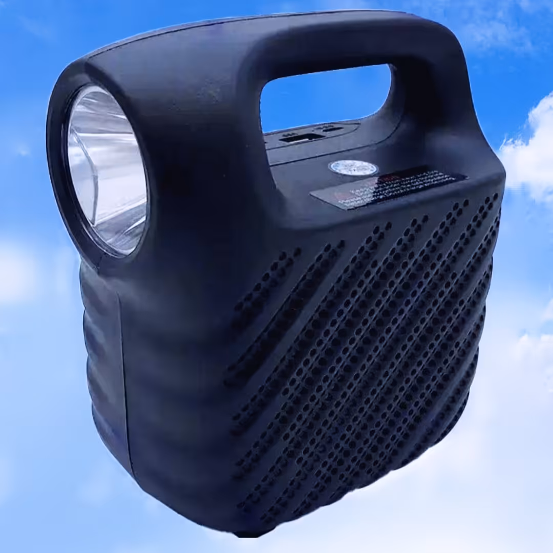  ارسال رایگان به سراسرکشور اسپیکر چراغ دار 1523  شارژی قابلیت اتصال به گوشی فلش و  مموری کارت چراغ پرنور 