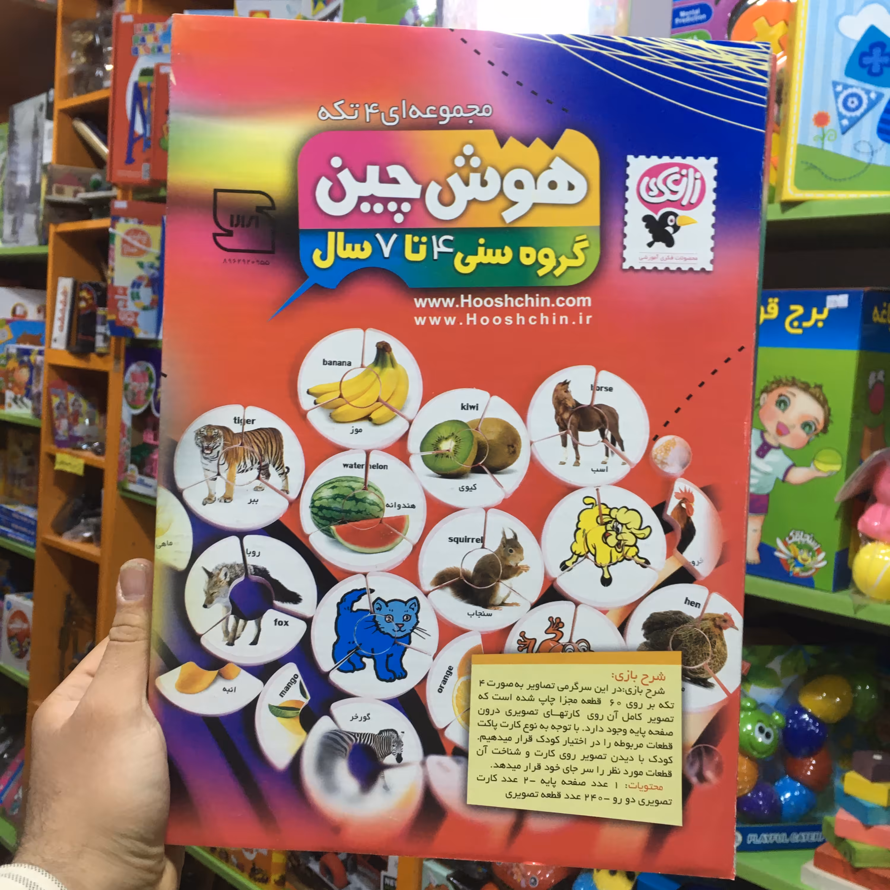 بازی فکری هوش چین 4 تکه 