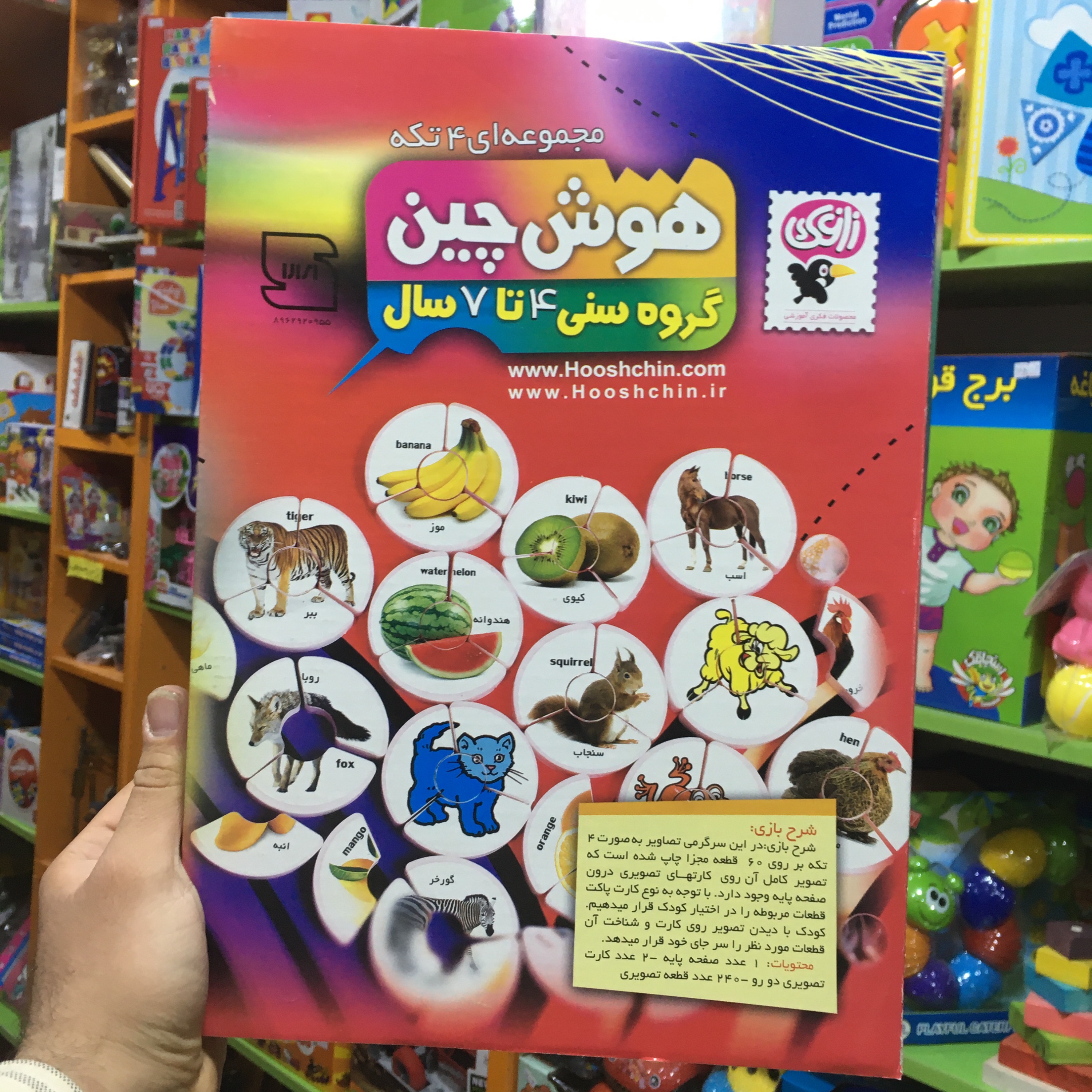 بازی فکری هوش چین 4 تکه 