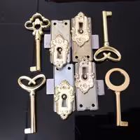 قفل وکلیدبرنجی بوفه