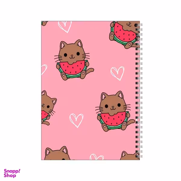 دفتر مشق 50 برگ بامبیلیپ طرح گربه هندوانه خور کد 4608485