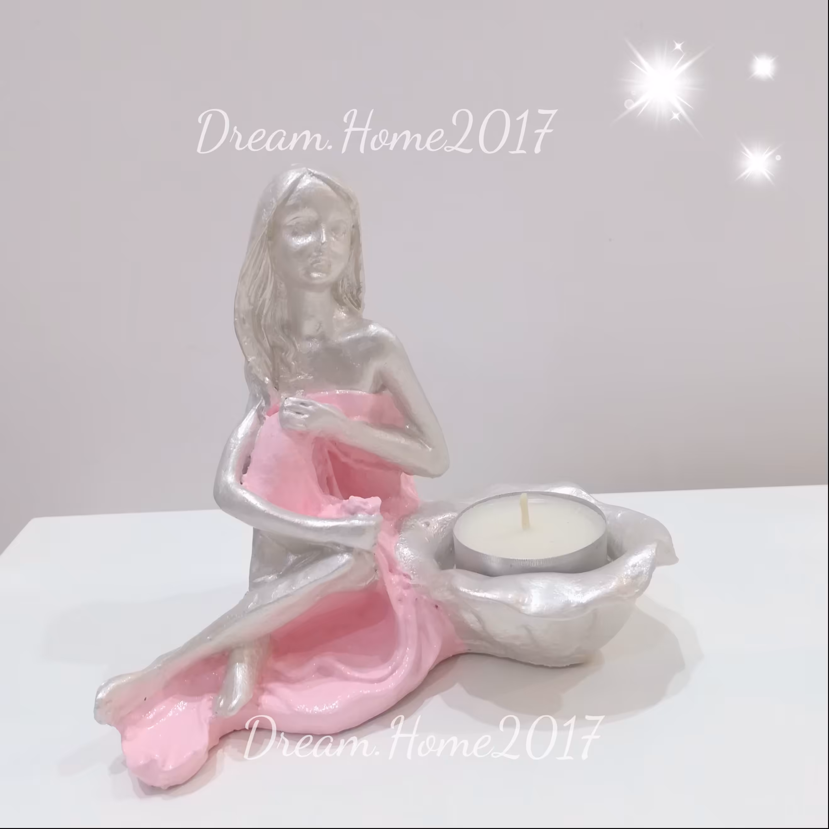 جاشمعی مجسمه شیک جنس پلی استر شمعدان مجسمه جاشمعی دختر جاشمعی پلی استر جاشمعی شیک