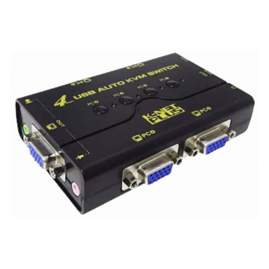قیمت و خرید سوییچ 4 پورت KVM کی نت پلاس مدل KP-U624 | یاس ارتباط