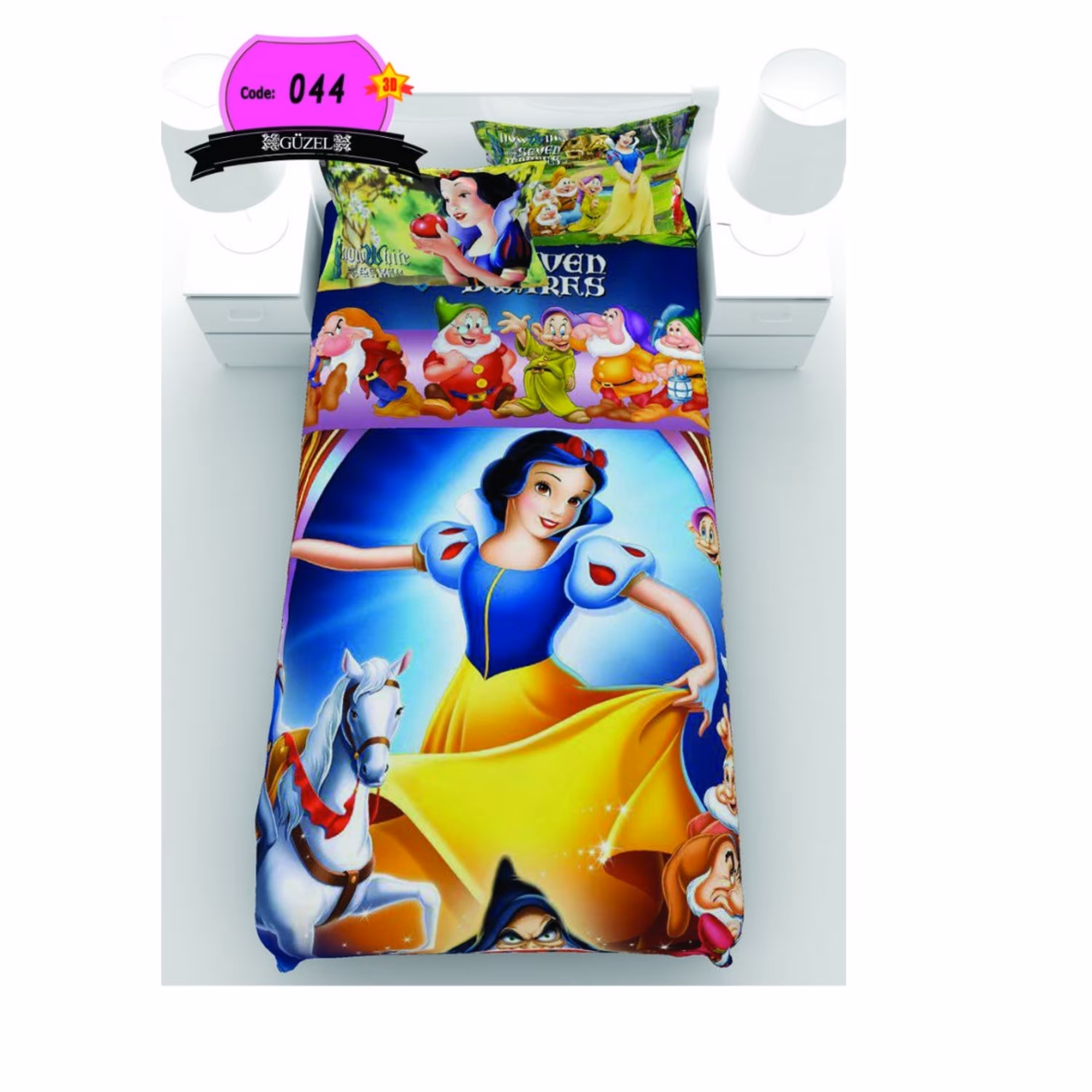 روتختی تک نفره سه بعدی برند گوزل -5 تکه -کد44