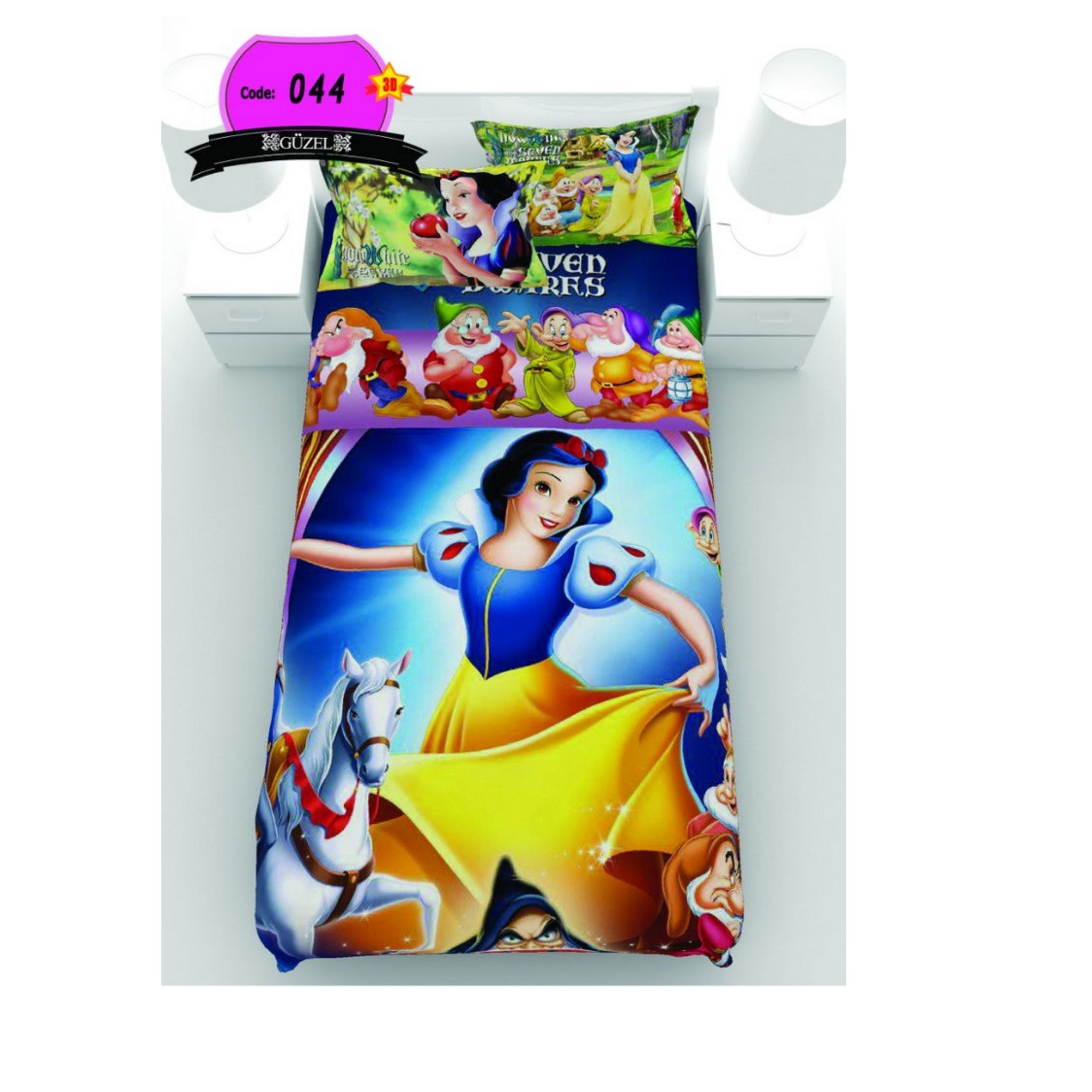 روتختی تک نفره سه بعدی برند گوزل -5 تکه -کد44