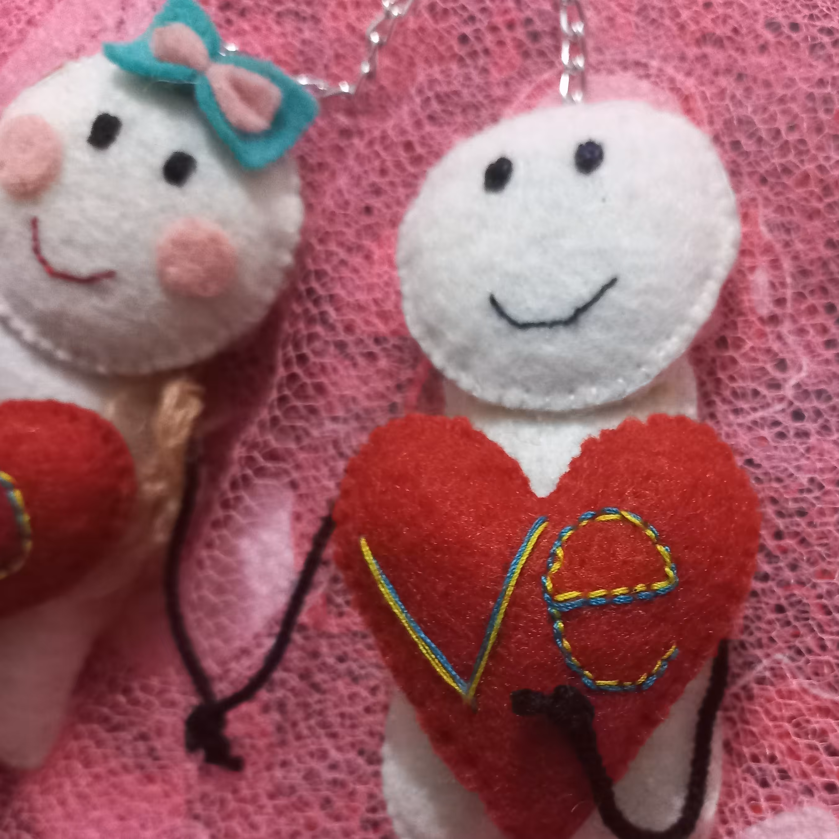 جاکلیدی نمدی دختر و پسر مدل Love