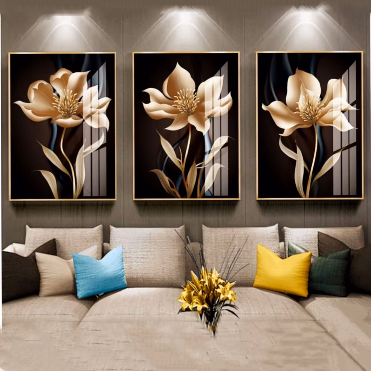 تابلو دکوراتیو 3تیکه کد 075