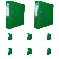 زونکنA4 سلفونی لبه فلزی تیگل دار  سبز تیره( بسته 8 عددی)