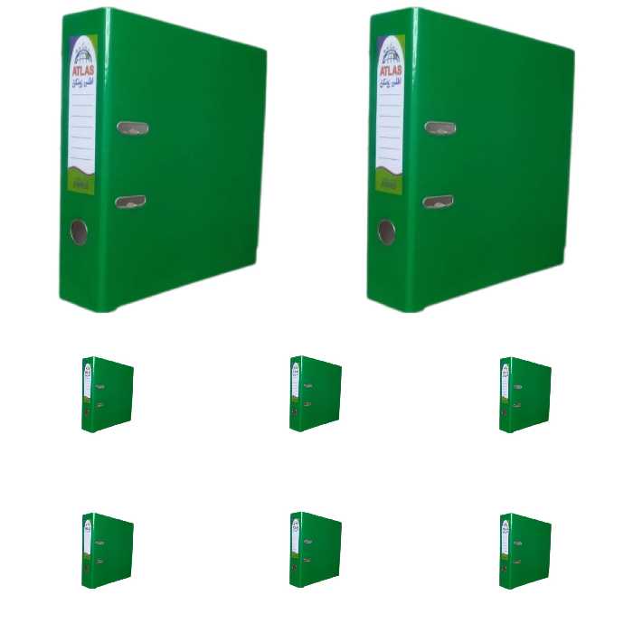 زونکنA4 سلفونی لبه فلزی تیگل دار  سبز تیره( بسته 8 عددی)