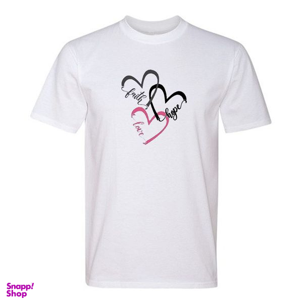 تی شرت آستین کوتاه مردانه مدل T 604 طرح قلب