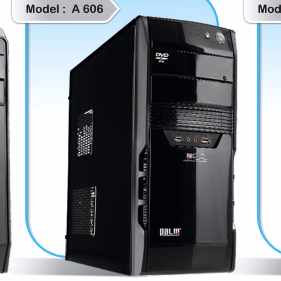 کیس کامپیوتر  Case PALM A606  پالم سری Aمدل 606 با بدنه رنگ براق و کیس خالی فاقد قطعات-نو آماده مونتاژ قطعات