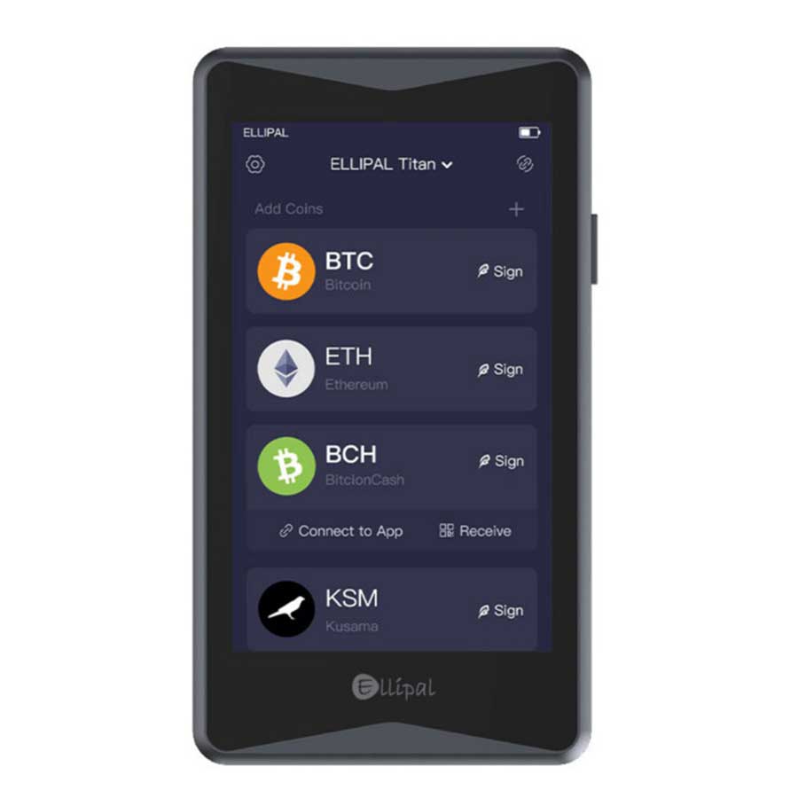 قیمت و خرید کیف پول سخت افزاری الیپال تایتان مدل Ellipal Titan | یاس ارتباط