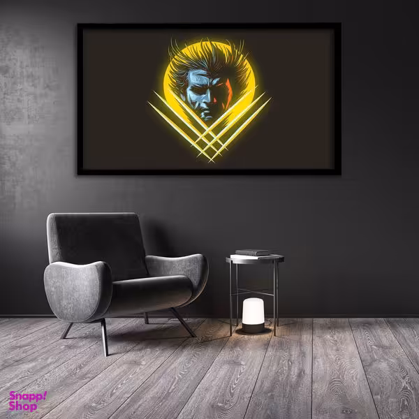 تابلو نوری بکلیت طرح wolverine مدل لایت باکس B107