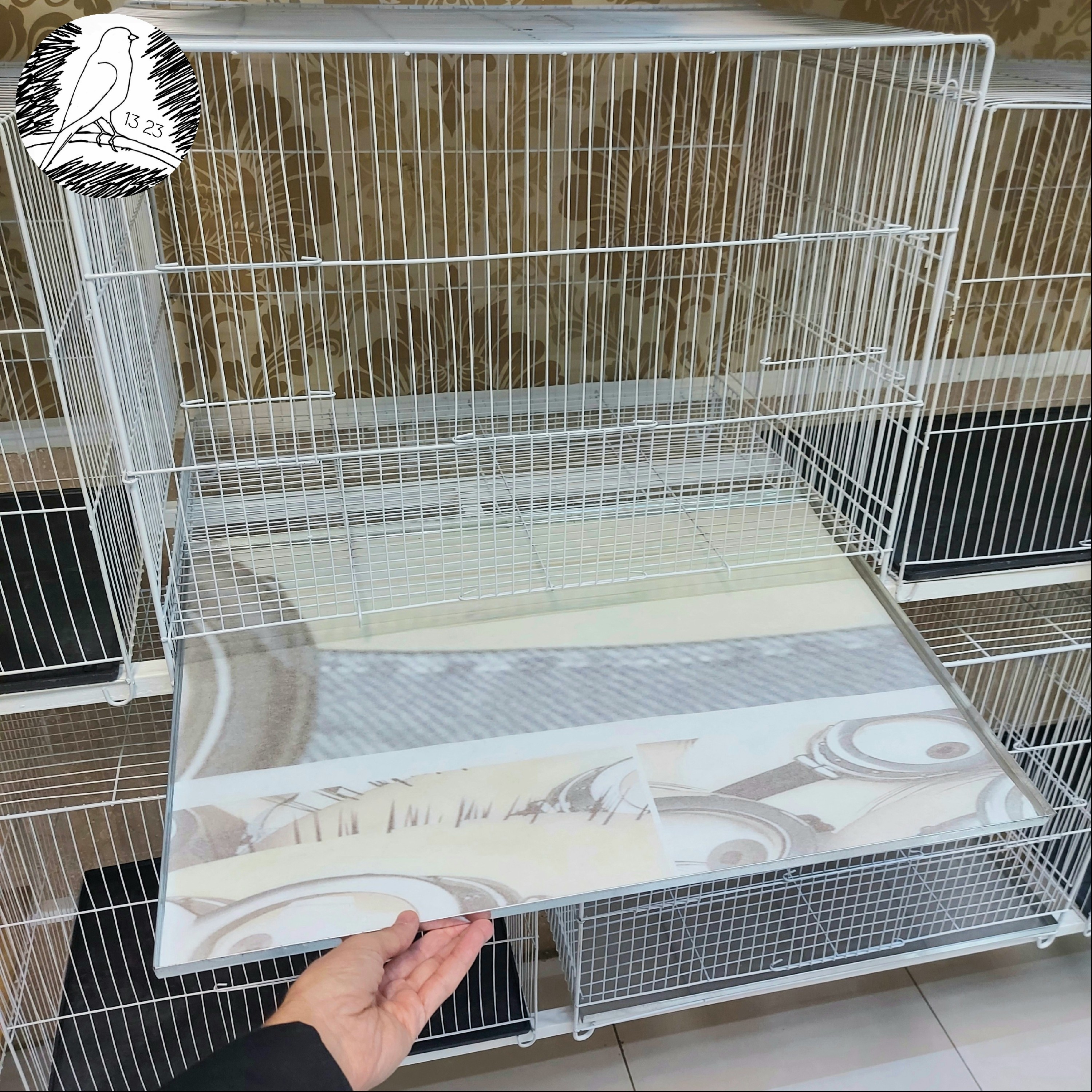 کاغذ کف قفس 60 سانتی (سابلیمیشن یک رو سفید)