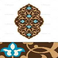 وکتور ترنج اسلیمی قهوه ای | گرافیک با طعم تربچه