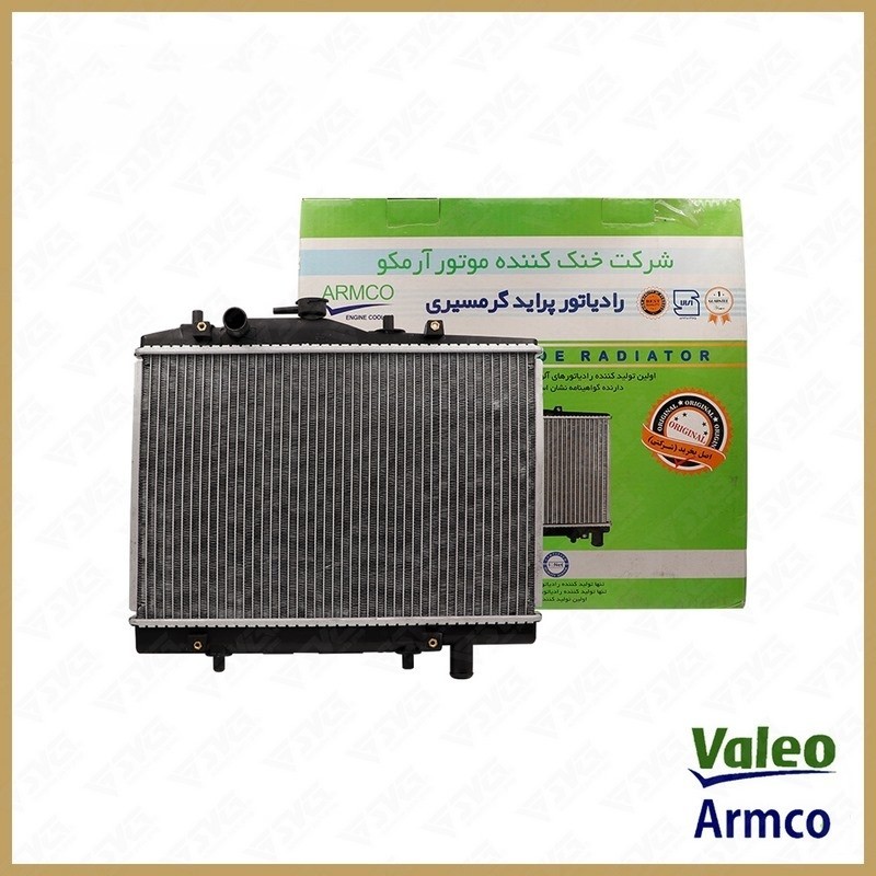 رادیاتور آب آرمکو Valeo مدل گرمسیری مناسب برای پراید