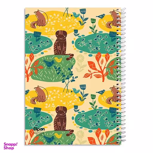 دفتر 100 برگ وزیری سیمی فانتزی طرح 1275 الیپون (Elipon) کد 2391275