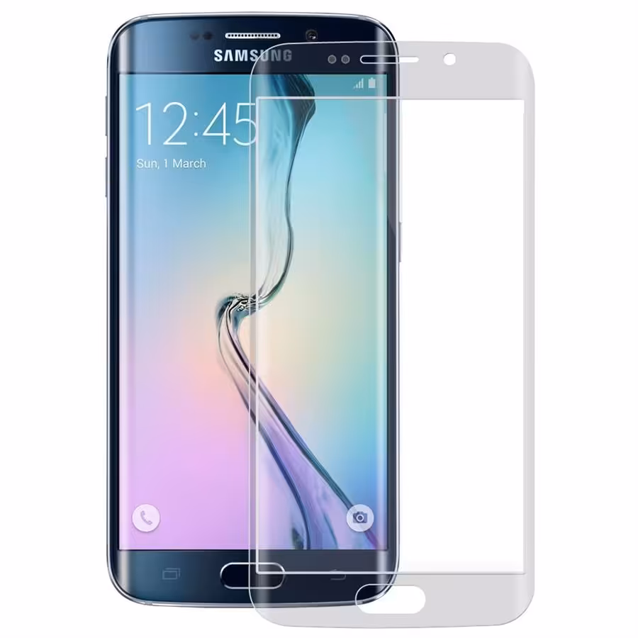 محافظ صفحه نمایش گلس لبه دار مناسب برای گوشی موبایل سامسونگ گلکسی اس6 اج پلاس
