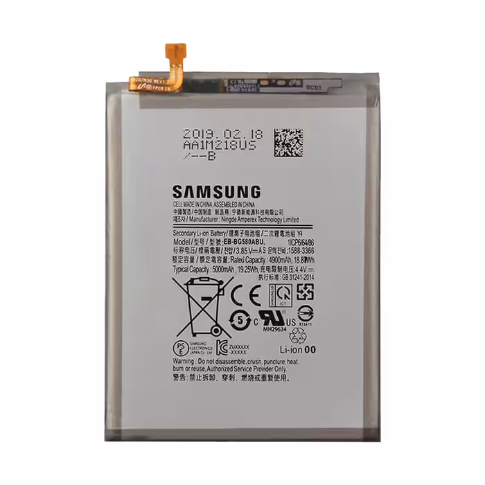باتری موبایل سامسونگ ظرفیت 5000 میلی آمپر ساعت مناسب Samsung Galaxy M20