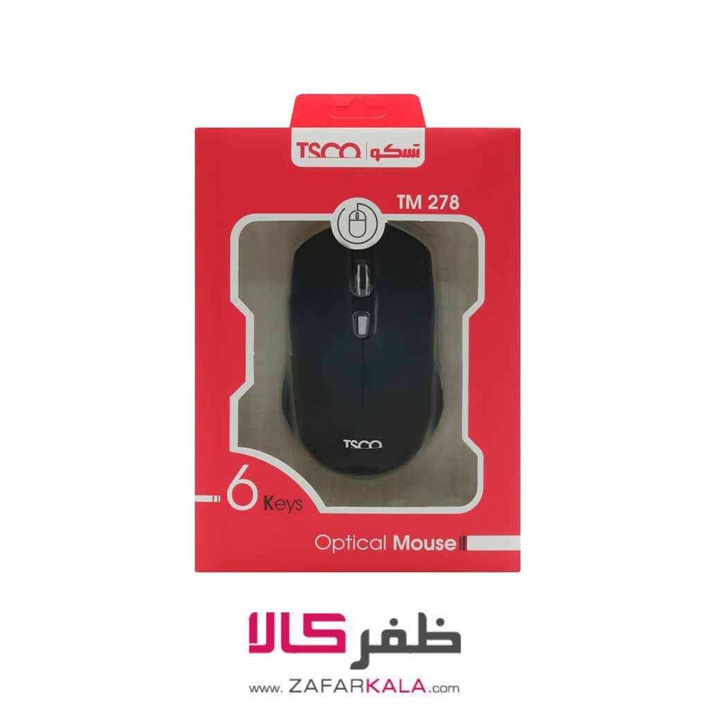 ماوس سیم دار تسکو مدل MOUSE TSCO TM-278