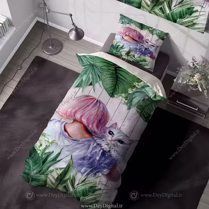 روتختی سه بعدی طرح فانتزی دخترانه PK-6655