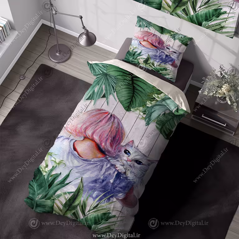 روتختی سه بعدی طرح فانتزی دخترانه PK-6655