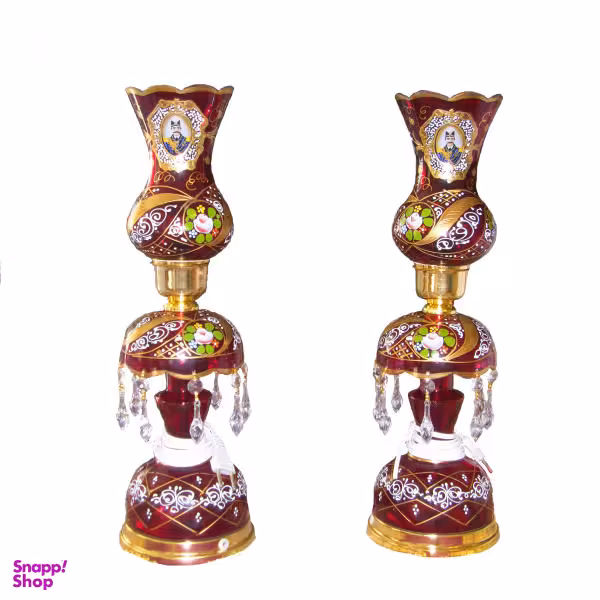 شمعدان طرح لاله عباسی مدل AS2 بسته دو عددی