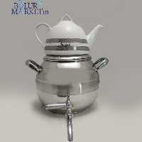 کتری و قوری نزاز کد 1800 ----  4/5 لیتر خمره ای شیردار