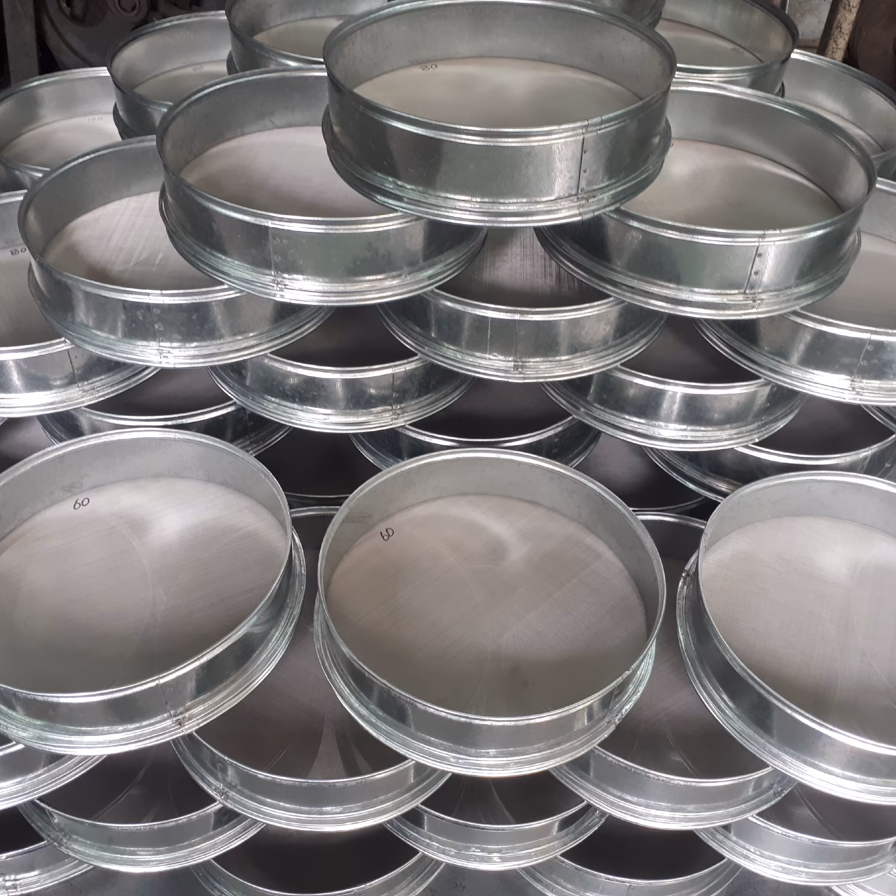 الک فلزی با توری مش استیل نمره 60 ،80 ،100 و 120