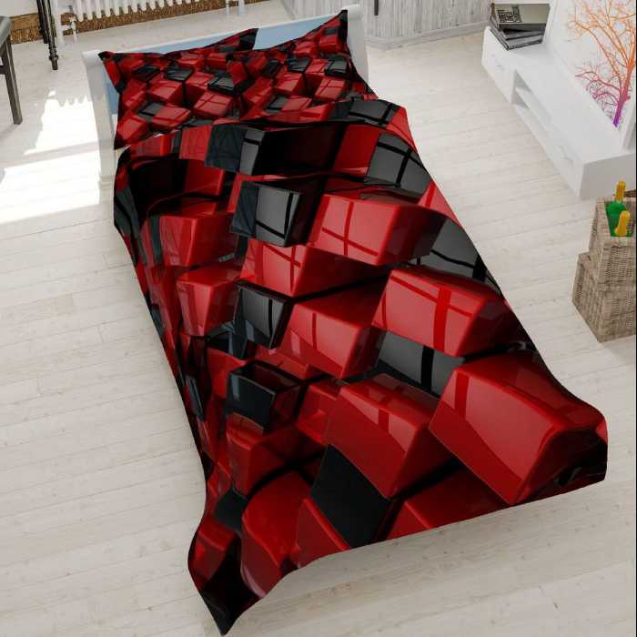 روتختی تک نفره سه بعدی برند گوزل -5 تکه -کد 170