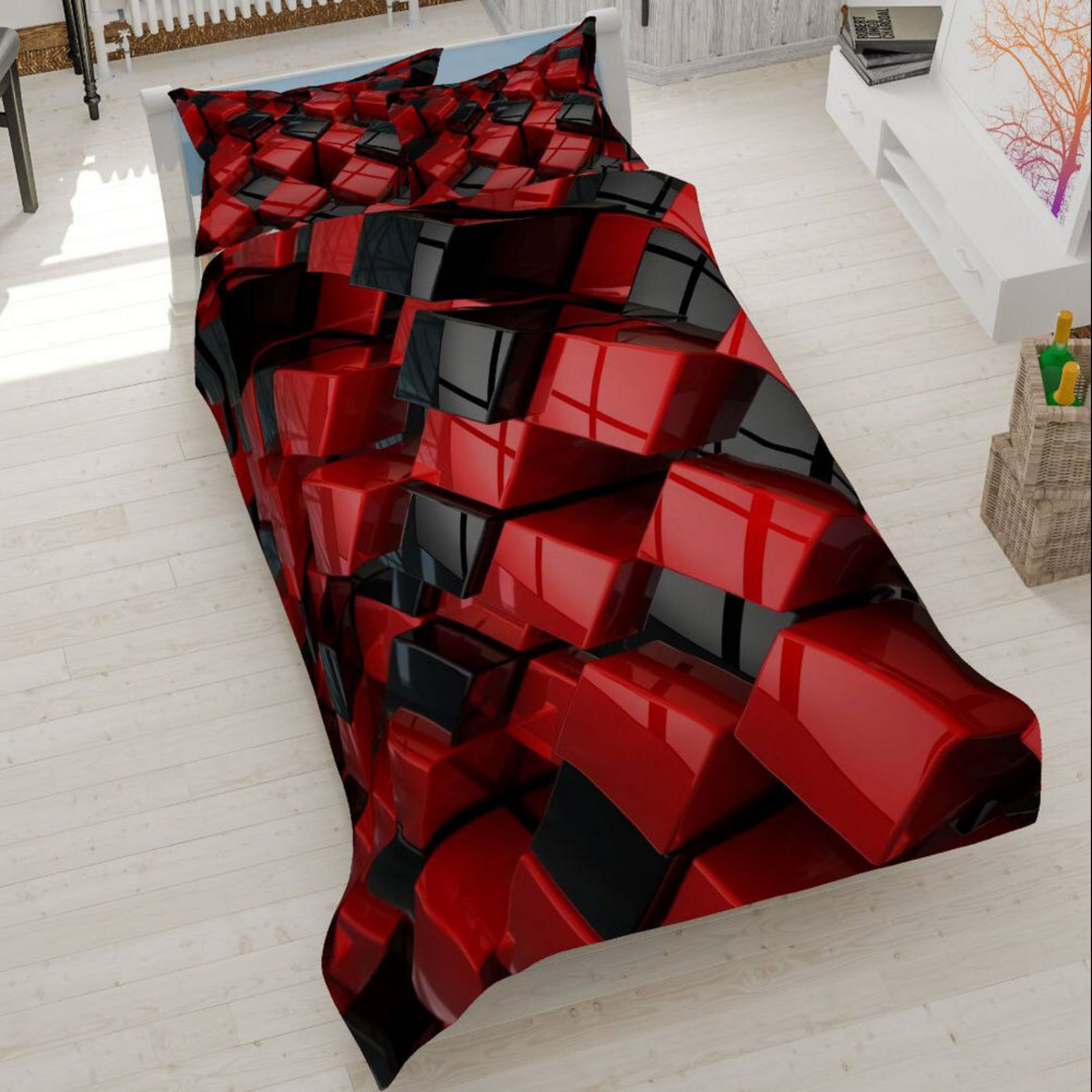 روتختی تک نفره سه بعدی برند گوزل -5 تکه -کد 170