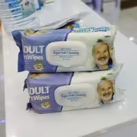 دستمال مرطوب جایگزین حمام 90 عددی 