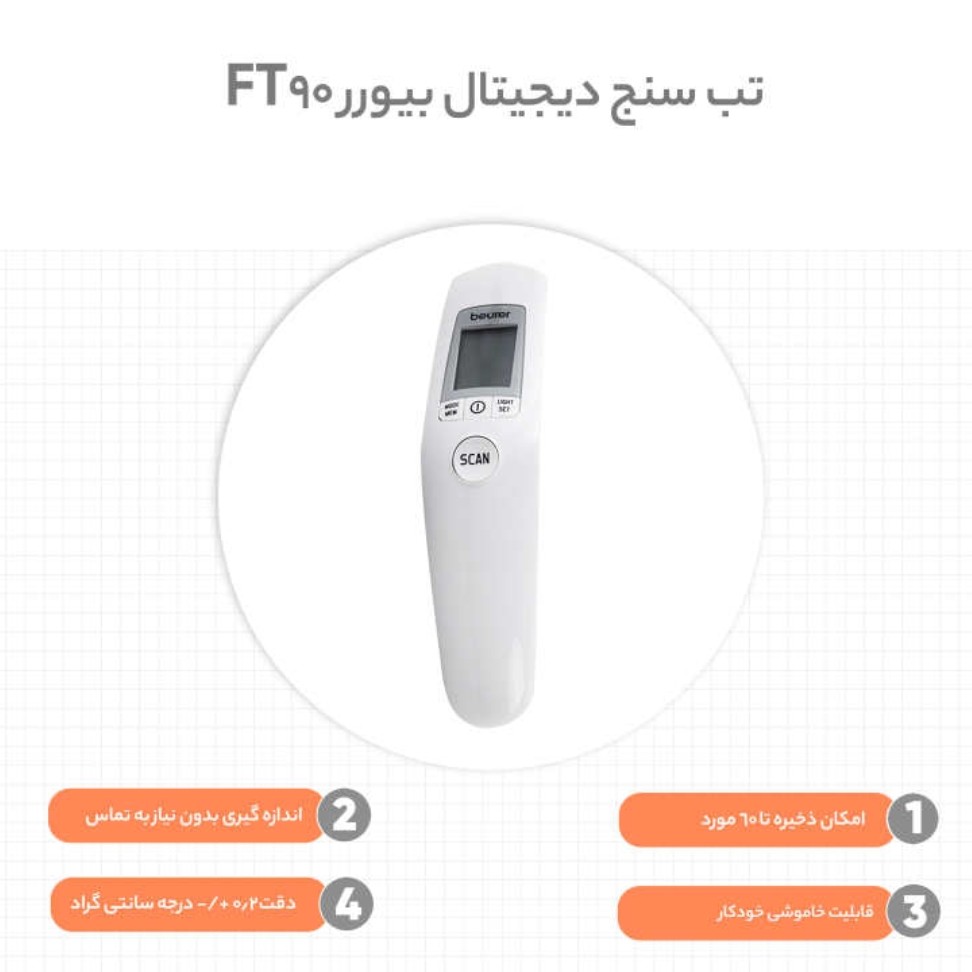 تب سنج لیزری بیورر مدل Ft90