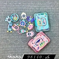 ست جغجغه ای مستطیلی بی بی راتل baby rattle