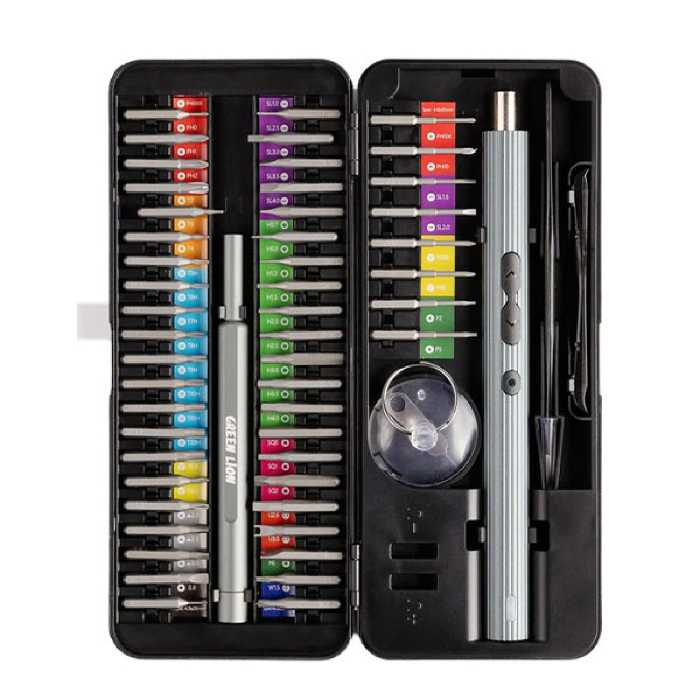 مجموعه پیچ گوشتی برقی گرین مدل GN58IN1ELSD