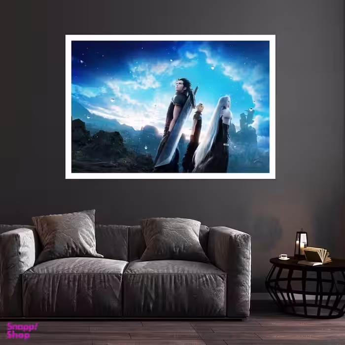 تابلو بکلیت طرح بازی Crisis Core مدل قاب شاسی W-s8766