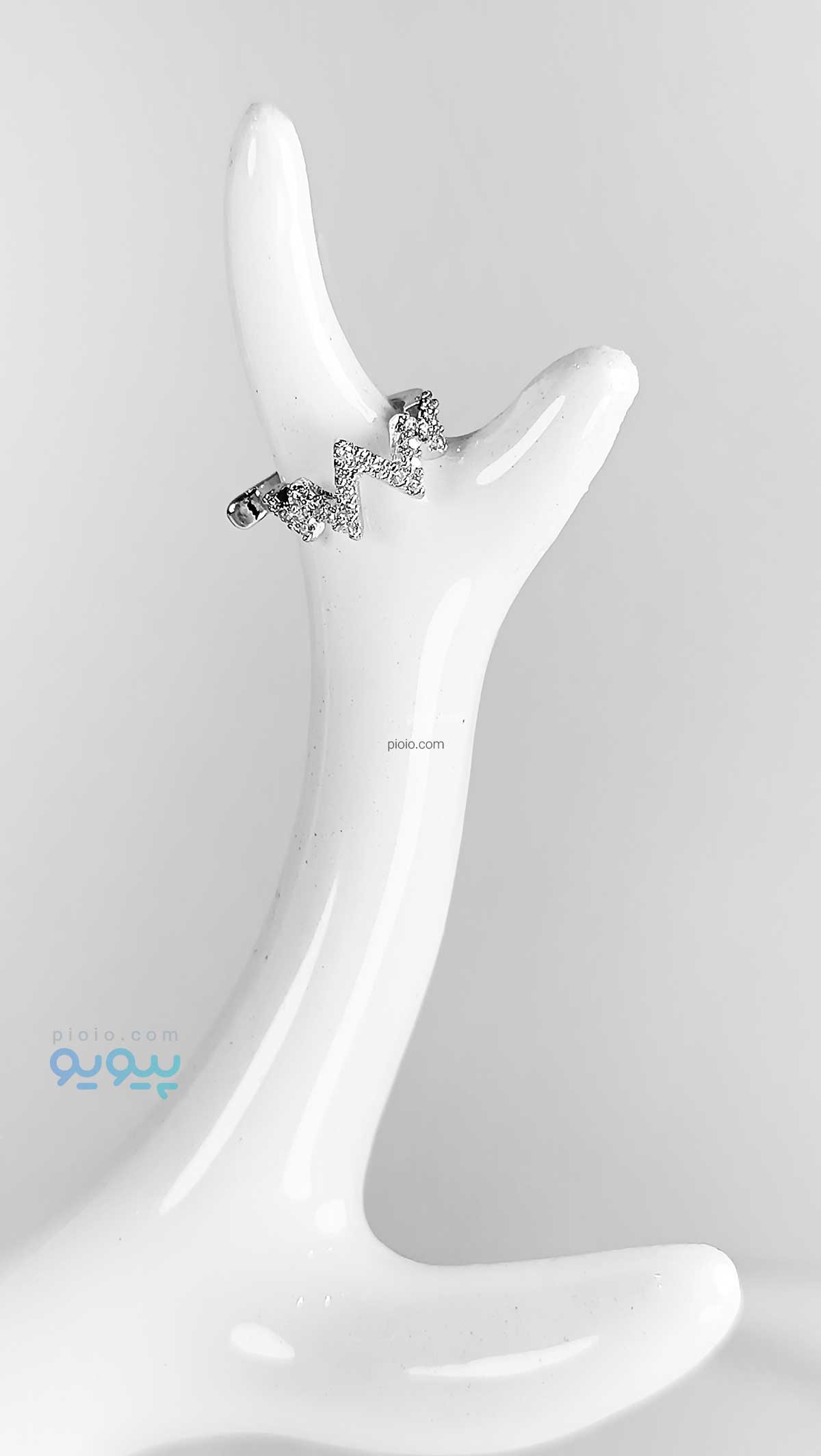 گوشواره تک لاله گوش طرح نگینی