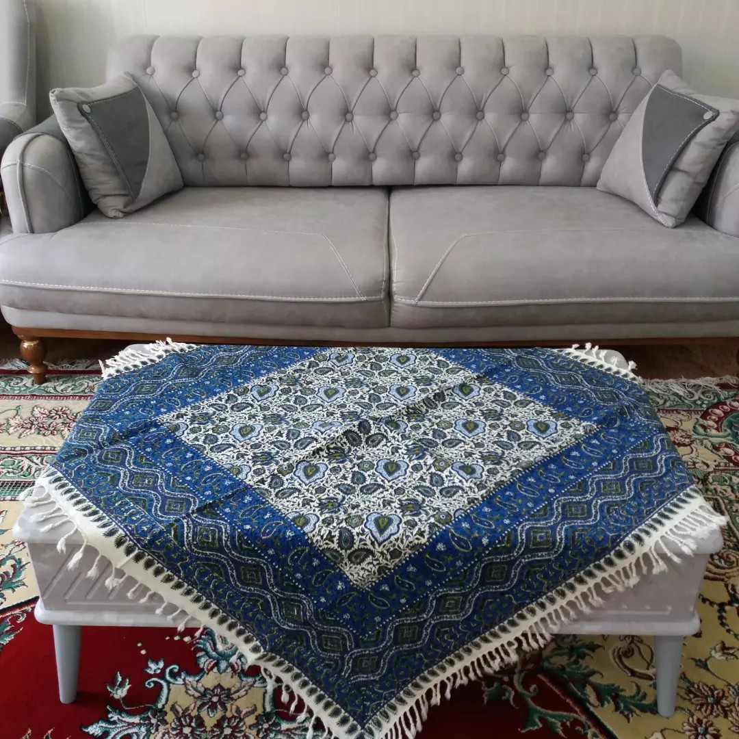 سفره قلمکار اصفهان طرح صادراتی ابعاد یک دریک قابل شستشو