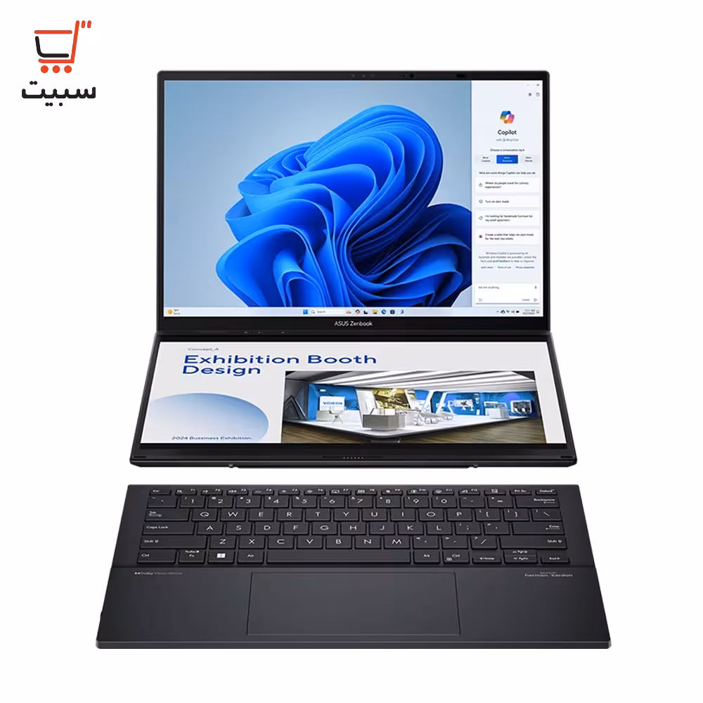 لپ تاپ 14.0 اینچی ایسوس مدل Zenbook Duo (2024) UX8406MA-EC