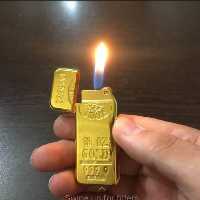 فندک روکش طلا گازی با حک اسم بهمراه جعبه و شناسنامه 