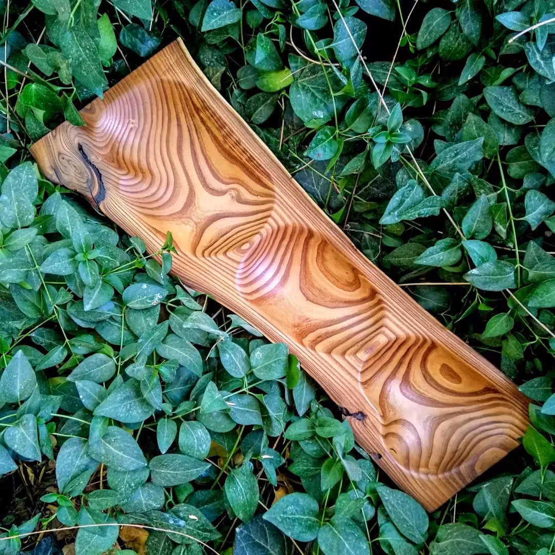 اردو خوری سه خانه ساخته شده از چوب سنجد پوشش روغن گیاهی (آبگریز) سایز بزرگ - هنر دست کد wa-001 