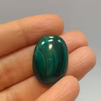 نگین مالاکیت کنگو سایز درشت وخاص وزیبا مناسب کارهای خاص