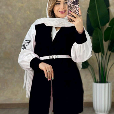 مانتو آستین پروانه اسکاچی