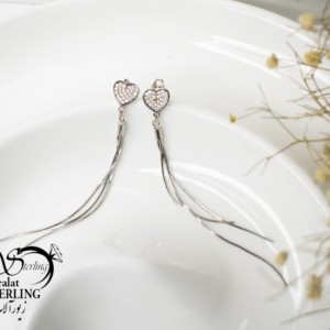 گوشواره نقره کد 5413