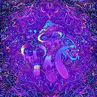 بک دراپ بلک لایت (فلورسنت) طرح شماره 11