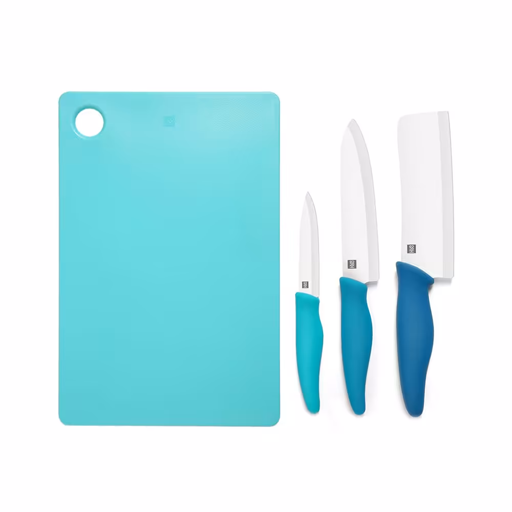 ست تخته برش و چاقو سرامیکی حرارت دیده شیائومی HUOHOU HU0020