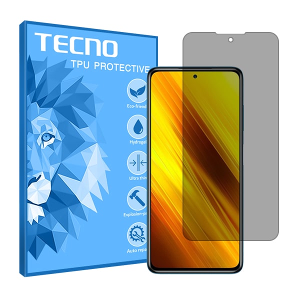 گلس شیائومی Poco X3 مدل هیدروژلی پرایوسی برند تکنو کد S